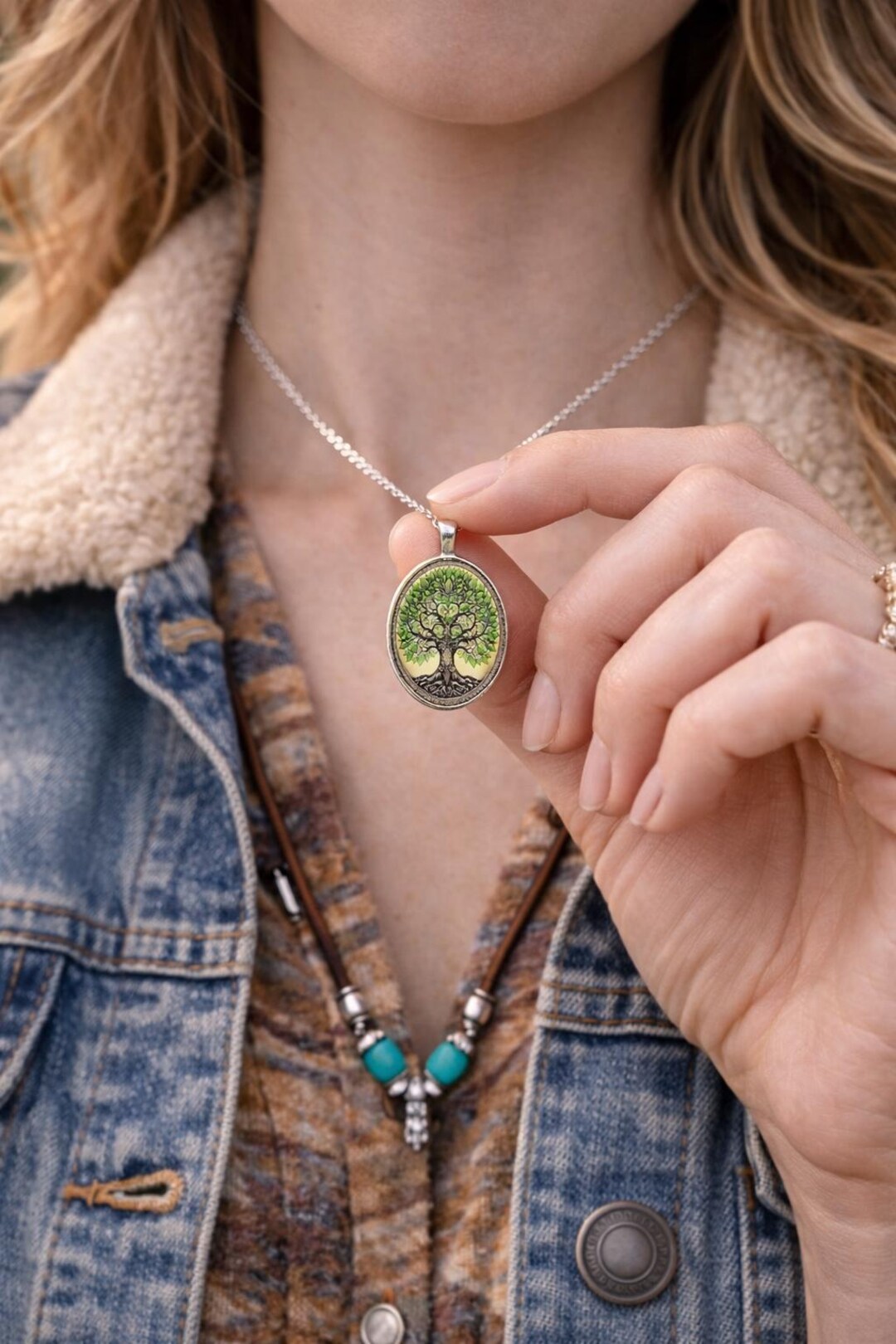 Tree of Life Pendant | Natural Energy Talisman | Forest Symbol Jewelry ...
