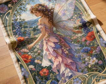 Fantasy Lover Gift for Daughter Birthday Gift Spring Fairy Blanket Fantasy Reader Gift for Her Fairy Fantasy Core Decor Gift for Fairy Lover