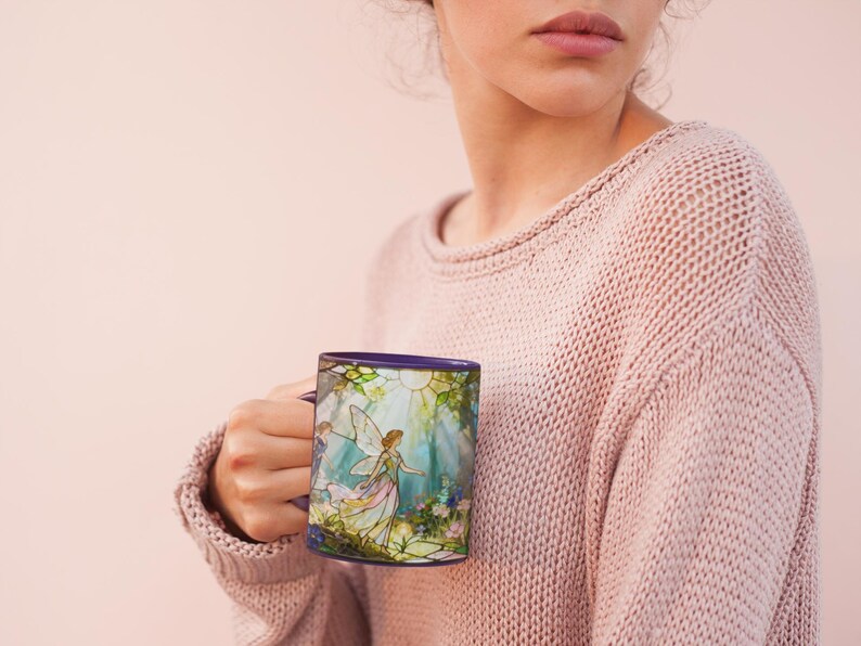 Fantasy Lover Gift for Her Birthday Gift Fairy Mug Fantasy Reader Gift for Sister Woodland Fairy Mug Fantasy Creature Gift for Fairy Lover image 11