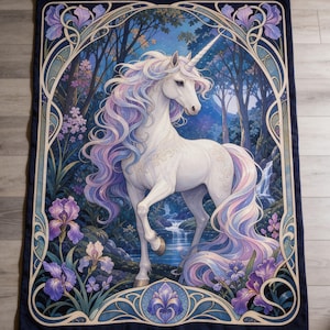 Fantasy Lover Gift for Daughter Birthday Gift Unicorn Blanket Fantasy Reader Gift for Sister Unicorn Fantasy Core Gift for Unicorn Lover