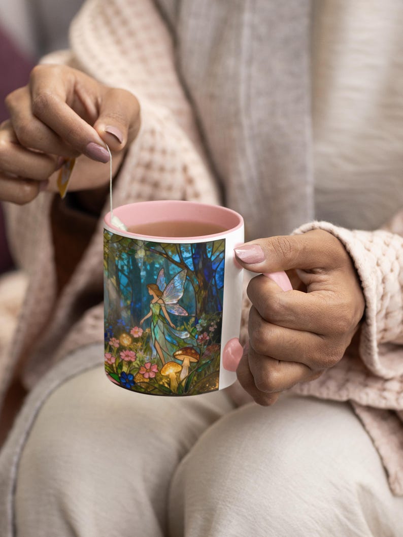 Fantasy Lover Gift for Her Birthday Gift Fairy Mug Fantasy Reader Gift for Sister Woodland Fairy Mug Fantasy Creature Gift for Fairy Lover image 7