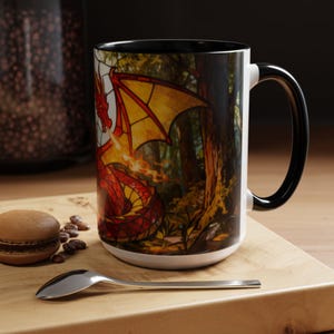 Fantasy Lover Gift for Him Birthday Gift Dragon Mug Fathers Day Gift Idea for Husband Tabletop RPG Gift for Boyfriend Dragon Lover Gift image 16