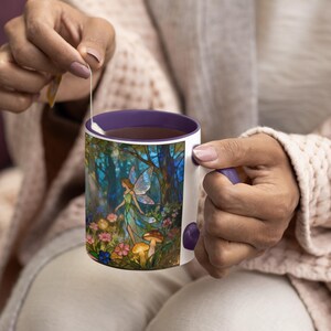 Fantasy Lover Gift for Her Birthday Gift Fairy Mug Fantasy Reader Gift for Sister Woodland Fairy Mug Fantasy Creature Gift for Fairy Lover image 8