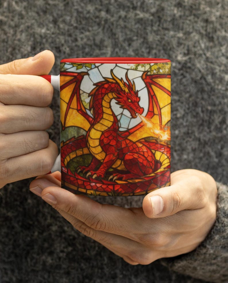 Fantasy Lover Gift for Him Birthday Gift Dragon Mug Fathers Day Gift Idea for Husband Tabletop RPG Gift for Boyfriend Dragon Lover Gift image 20