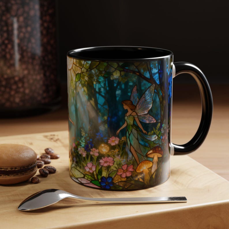Fantasy Lover Gift for Her Birthday Gift Fairy Mug Fantasy Reader Gift for Sister Woodland Fairy Mug Fantasy Creature Gift for Fairy Lover image 15