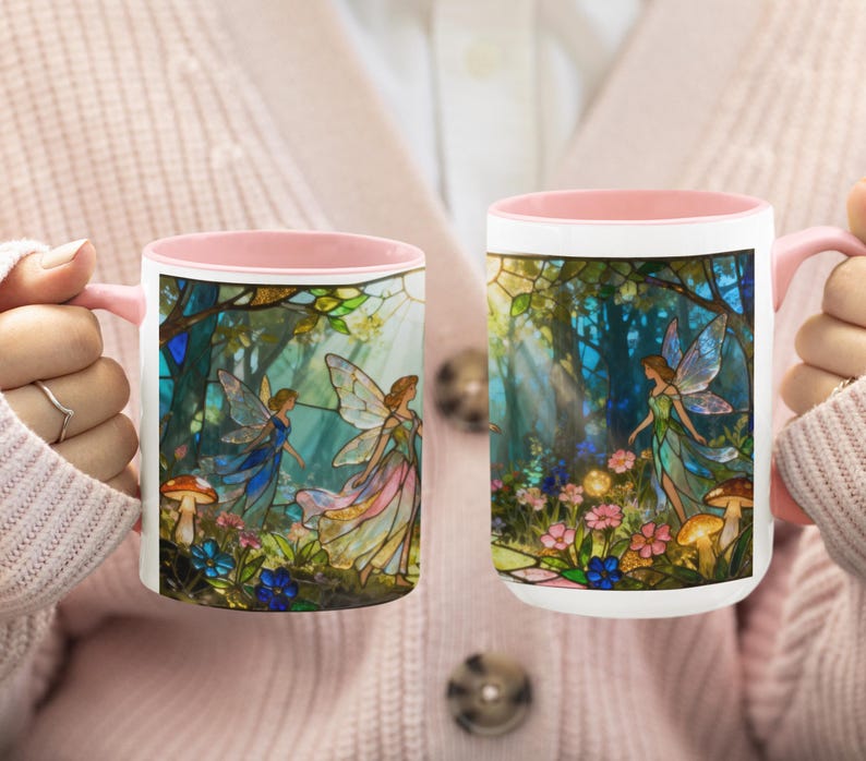 Fantasy Lover Gift for Her Birthday Gift Fairy Mug Fantasy Reader Gift for Sister Woodland Fairy Mug Fantasy Creature Gift for Fairy Lover image 20