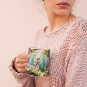 Fantasy Lover Gift for Her Birthday Gift Fairy Mug Fantasy Reader Gift for Sister Woodland Fairy Mug Fantasy Creature Gift for Fairy Lover image 10