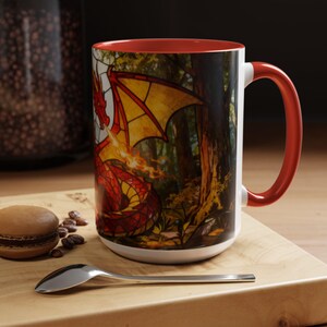 Fantasy Lover Gift for Him Birthday Gift Dragon Mug Fathers Day Gift Idea for Husband Tabletop RPG Gift for Boyfriend Dragon Lover Gift image 15