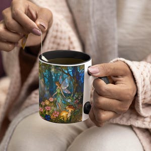Fantasy Lover Gift for Her Birthday Gift Fairy Mug Fantasy Reader Gift for Sister Woodland Fairy Mug Fantasy Creature Gift for Fairy Lover image 9