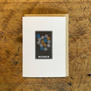 Parabéns Fogos de Artifício Letterpress & Cartão de Aquarela