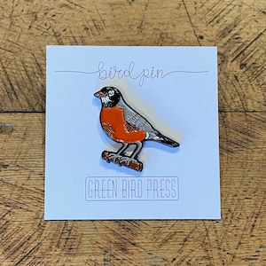 American Robin Enamel Pin