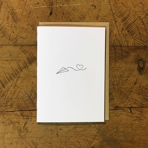 Liebe senden Letterpress Karte