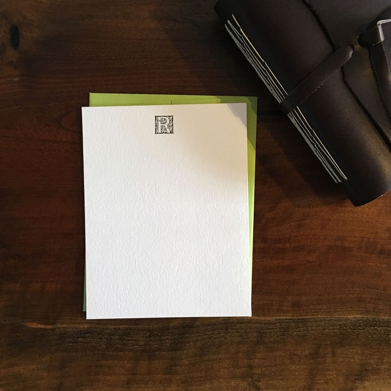 Custom Letterpress Notecards Massey