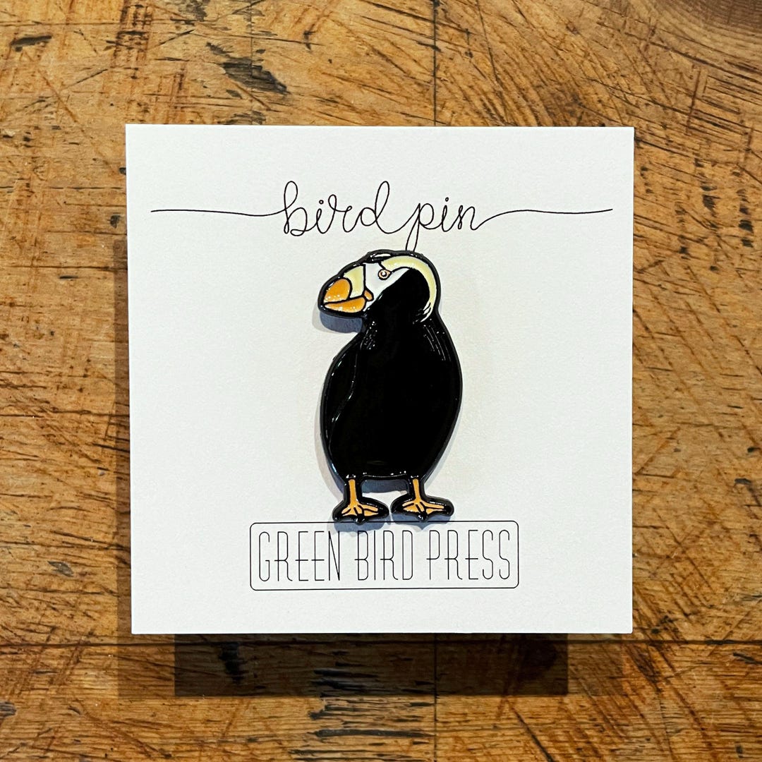 Tuft Pin Tufted Puffin Enamel Pin - Etsy