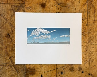 Moln över böjning Boktryck