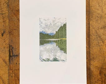 Impresión tipográfica de Todd Lake