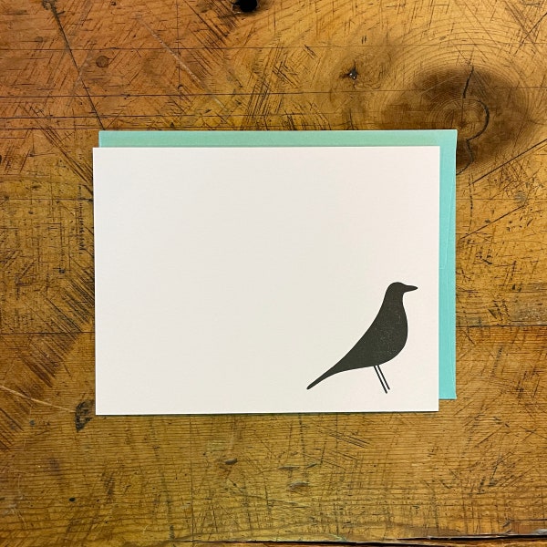 Eames House Bird Letterpress Notecards - Set of 6