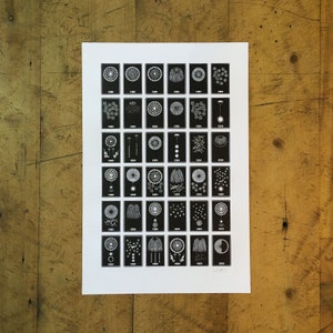 A Few Fireworks Letterpress Print - 12&quot; x 18&quot;