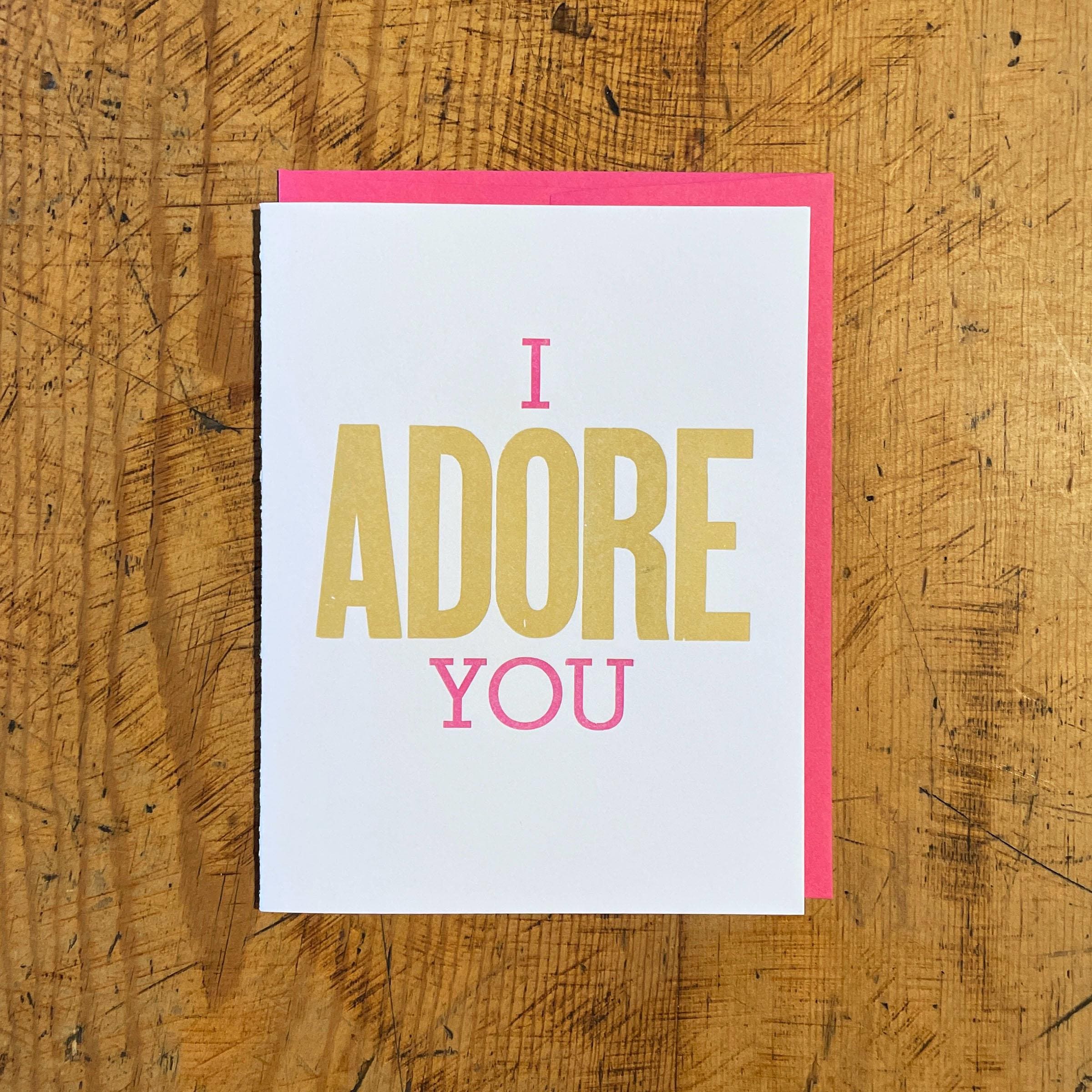 I Adore You - Etsy
