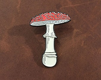 Fly Agaric Mushroom Enamel Pin