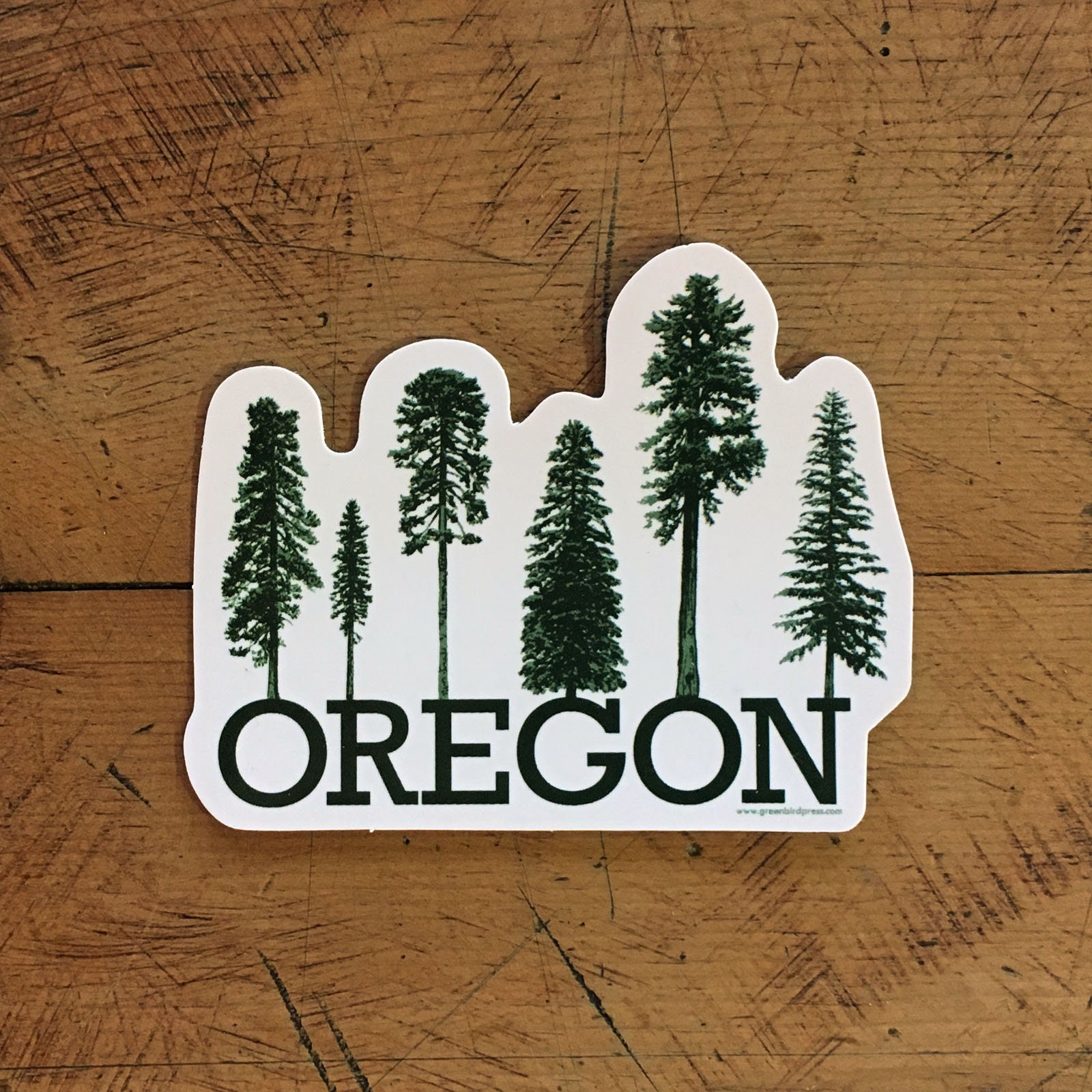 Bend & Oregon Conifer Trees Stickers - Etsy