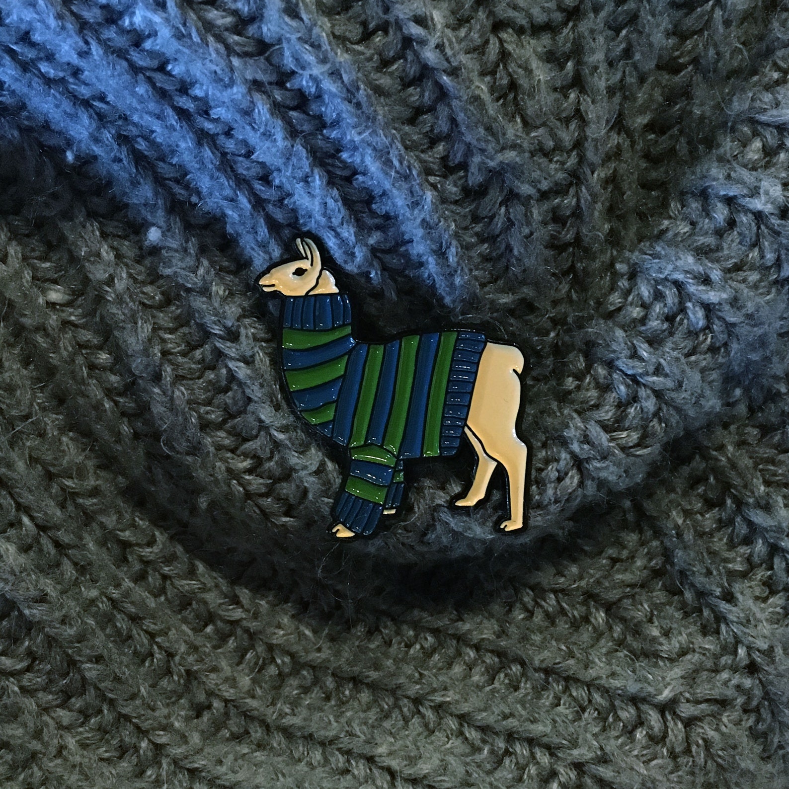 Llama Sweater Enamel Pin - Etsy