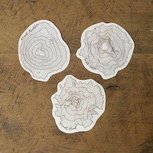Topographische Karten-Sticker
