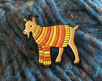 Goat Sweater Enamel Pin