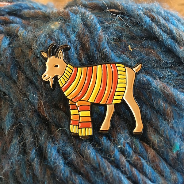 Goat Sweater Enamel Pin