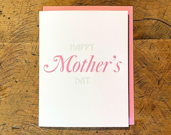 Carte typographique Joyeuse fête des mères