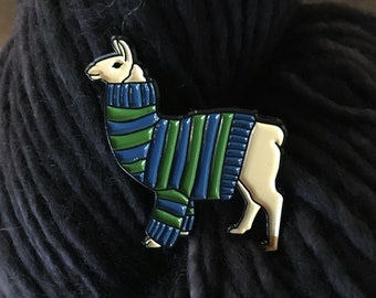 Llama Sweater Enamel Pin