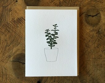 Jade Letterpress Card