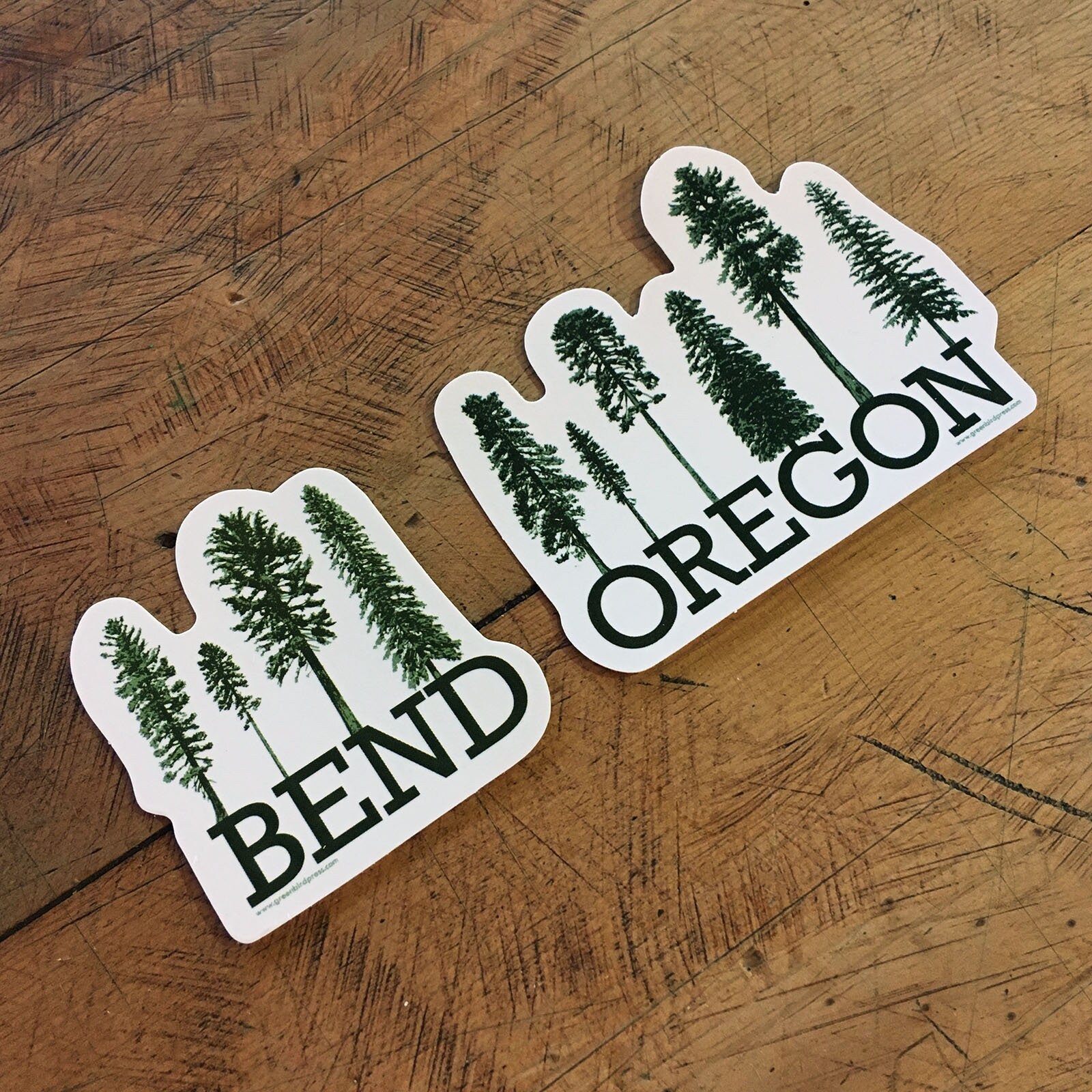 Bend & Oregon Conifer Trees Stickers - Etsy