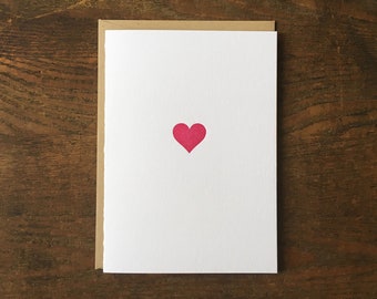 Heart Letterpress Card