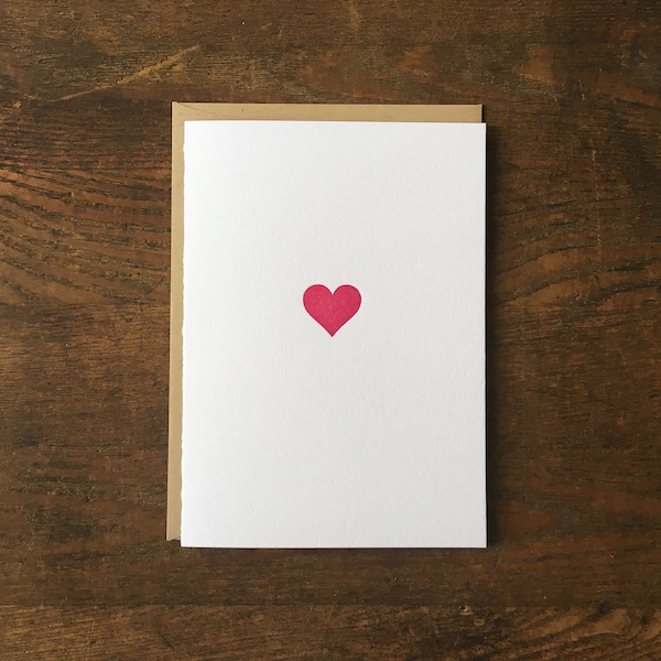 Heart Letterpress Card