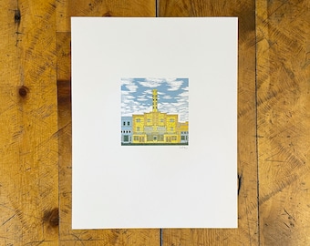 Tower Theatre Bend Oregon Letterpress Print