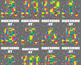 Brick Builder Master Builder Kids Playing Blocks PNG – Kids Block Play Clipart Sublimation Digital Design