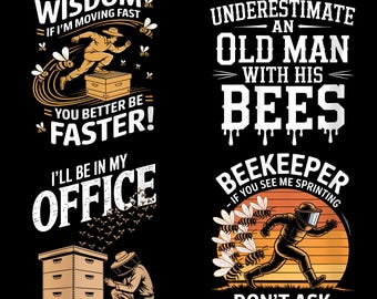 Bester Bienenzuchtvater PNG - Lustiges Zitat Bienenstock Honigbiene Clipart Sublimation Digitaler Download