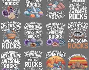 Funny Rock Collector PNG, Geologist Mineral Clipart, Sarcastic Geology Humor Digital Download