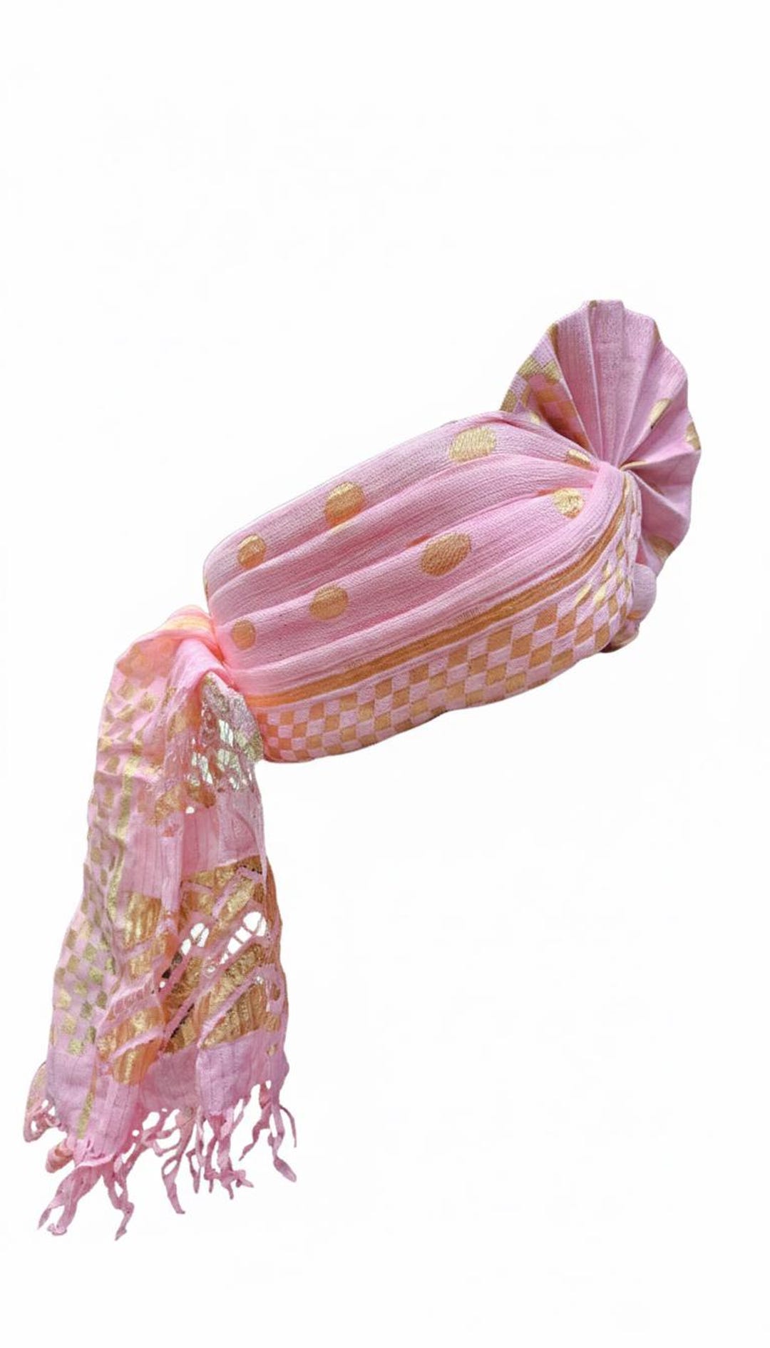 Traditional Royal Turban – Light Pink Premium Groom Pagdi for Weddings & Barati Safa main image 0