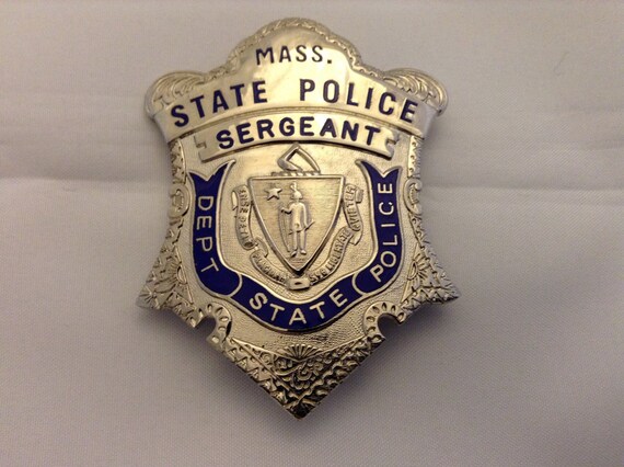 Vintage Massachusetts State Police Sergeant Badge | Etsy