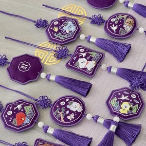 BTS BT21 Korea Traditional Keychain, Traditional Norigae, Army