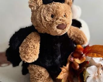Peluche de araña oso Bartholomew de Jellycat, edición limitada de Halloween - Auténtico