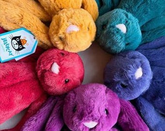Jellycat Bashful Bunny Kleiner Plüsch Hase, 18 cm Jewel Tones Kollektion