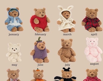 Jellycat Bartholomew Bear Plush – teddybeer speciale editie