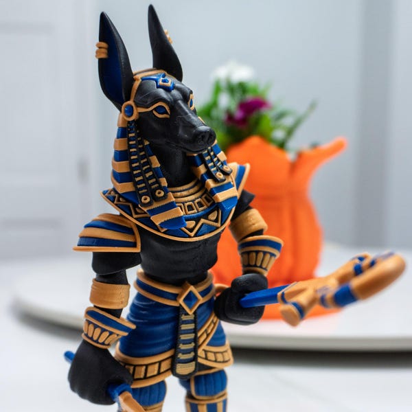 Flexi Anubis Guardian | Articulated Egyptian Jackal Warrior Figure