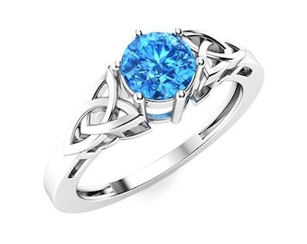 Natural Swiss Blue Topaz Ring, 925 Sterling Silver, Women's Luxury Jewelry, Ring For Women.