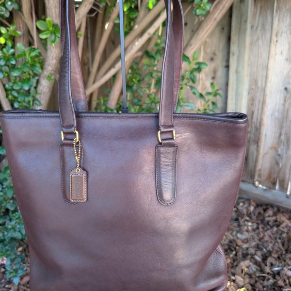 Vintage Coach Zipper Tote - NYC