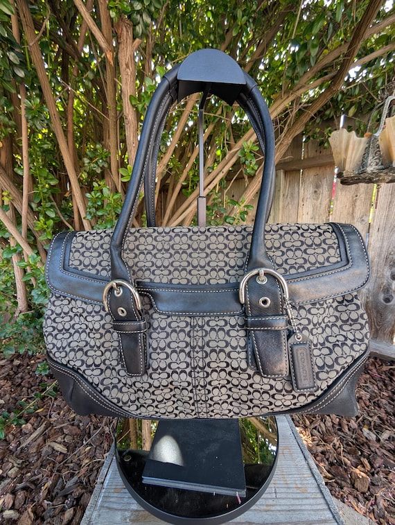 Vintage Coach Soho Signature C Flap Satchel - Etsy