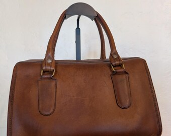 Coach Hampton Legacy Andrea Florentine Leather Satchel Shoulder 